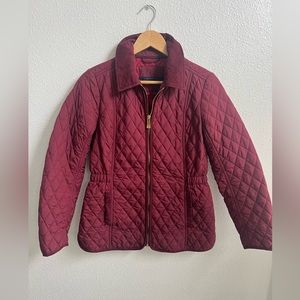 Womens Tommy Hilfiger Nylon puffer ski jacket coat size small color dark plum